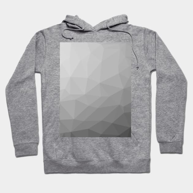 Grey Gradient Geometric Mesh Pattern Hoodie by PLdesign